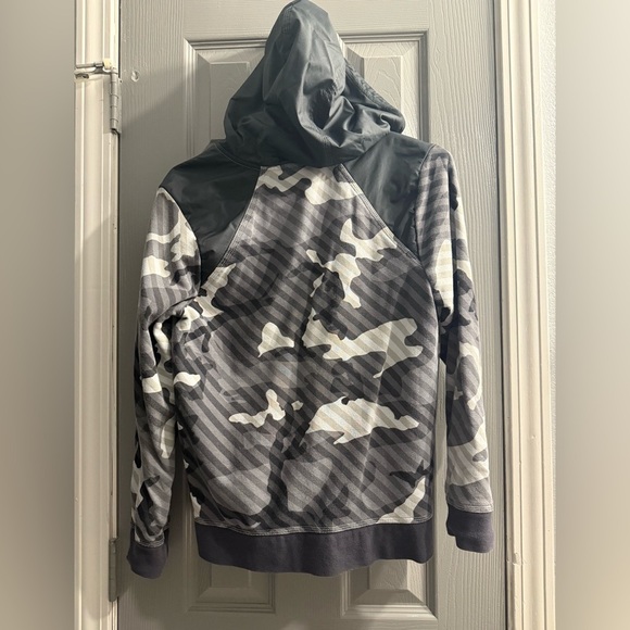 Nike youth full zippered hoodie jacket urban gray camo boys Large - Picture 6 of 12